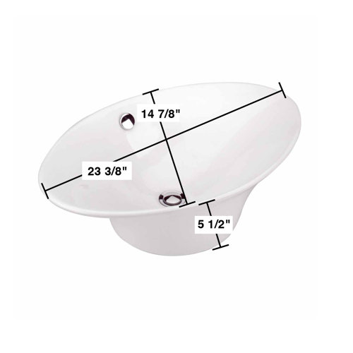 The Renovators Supply Inc. 14.88'' White Vitreous China Circular Vessel